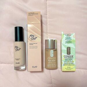 CLIO Pre-Step Tone up Primer and Clinique even better in 07 Vanilla bundle